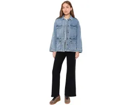 Джинсовая куртка KUT from the Kloth Callista oversize с накладными карманами