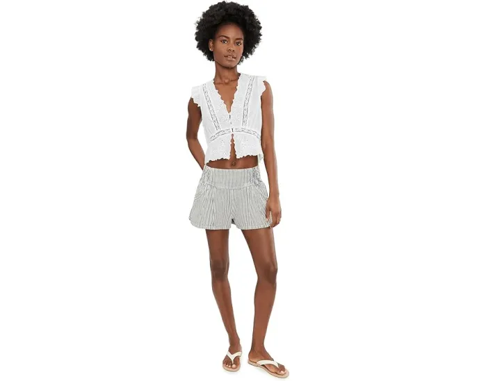 Топ Day Dreamer от Free People с вышивкой и расклешенным силуэтом