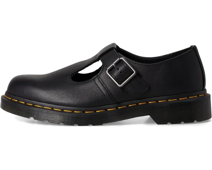 Ботинки Dr. Martens Polley T Bar с пряжкой и круглым носком на платформе