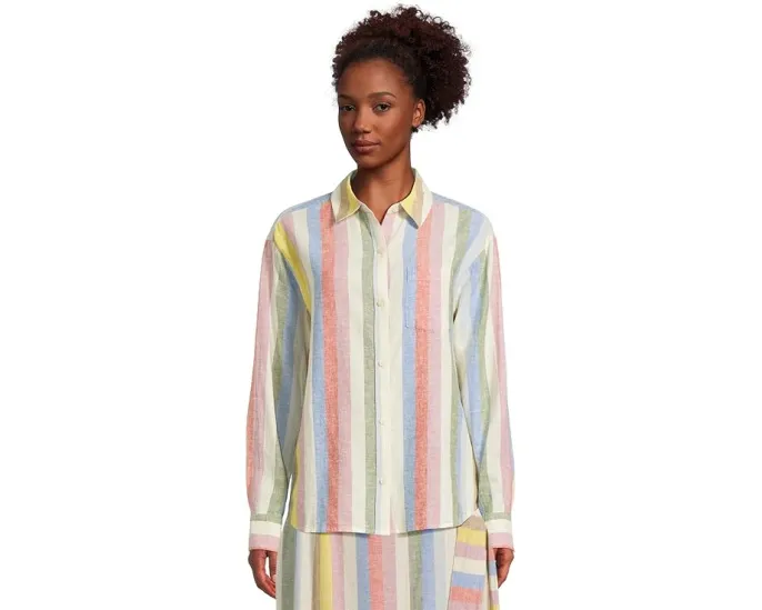 Рубашка Pendleton в полоску с длинным рукавом и накладным карманом