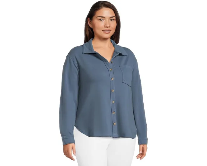 Шакет Long Sleeve Button Front с накладным карманом от Mod-o-doc