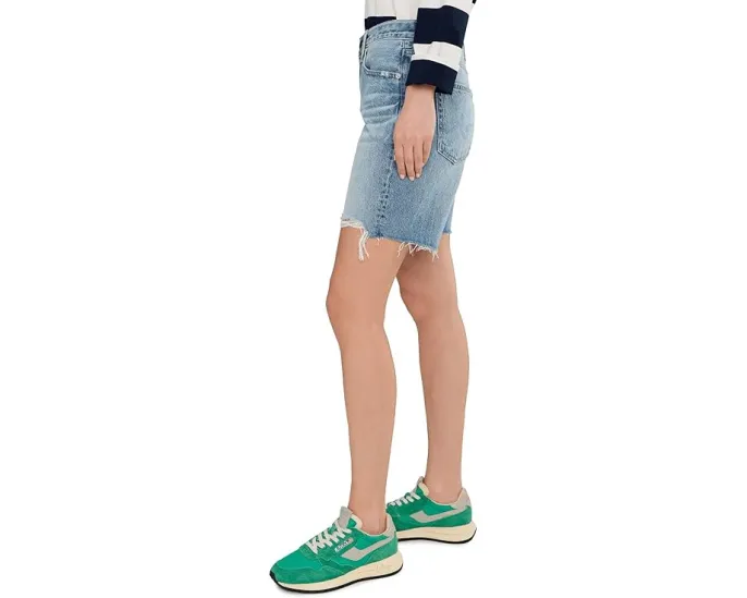 Шорты AG Jeans Ex-Boyfriend Mid Rise Slouchy с расслабленным кроем и длиной по шву 7 дюймов