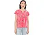 Футболка Slit Front Tee Fleur с разрезом Johnny Was
