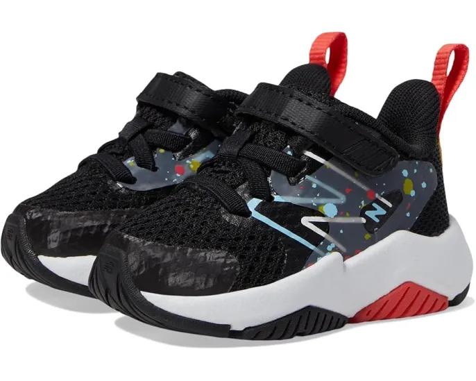 Детские кроссовки New Balance Rave Run v2 с эластичными шнурками и верхней липучкой для малышей