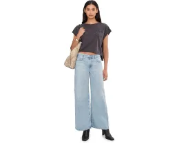 Широкие джинсы AG Saige Mid-Rise Wide Leg с высокой талией