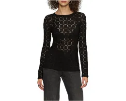 Sanctuary футболка с длинным рукавом и кружевными деталями