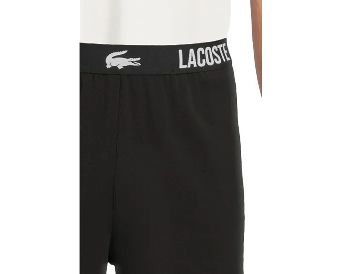 Пижамные шорты Lacoste с принтом на поясной резинке
