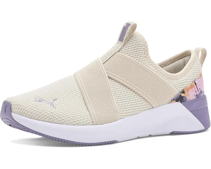 Кроссовки Puma Softride Harli Slip-on Floral с цветочным принтом