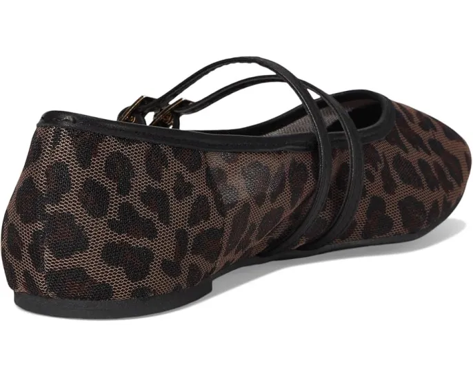 Балетки Kenneth Cole New York Mackenzie из леопардовой сетки с миндальным носком