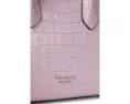Knott Croc Embossed Leather Medium Zip Top Satchel