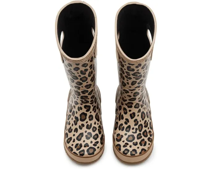 Детские сапоги Bogs Kids Rain Boot Leopard с защитой от запаха