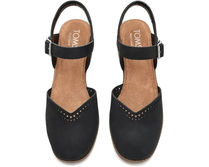 TOMS Туфли Jaclyn на устойчивом каблуке с ремешком и пряжкой