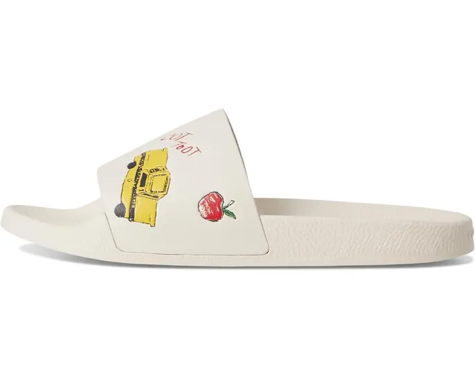 Сланцы COACH Udele Sport с принтом и анатомической стелькой из ЭВА