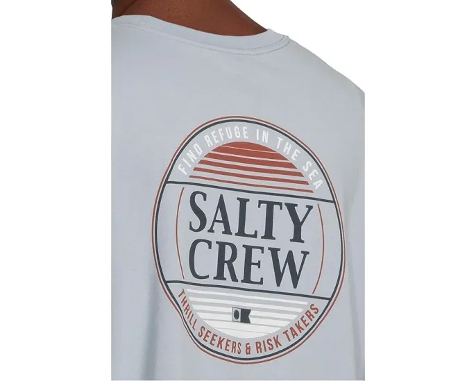 Футболка Salty Crew Simple Fade с длинным рукавом и принтом на рукаве