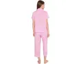 Пижамный комплект Lauren Ralph Lauren с короткими брюками и воротником с лацканами
