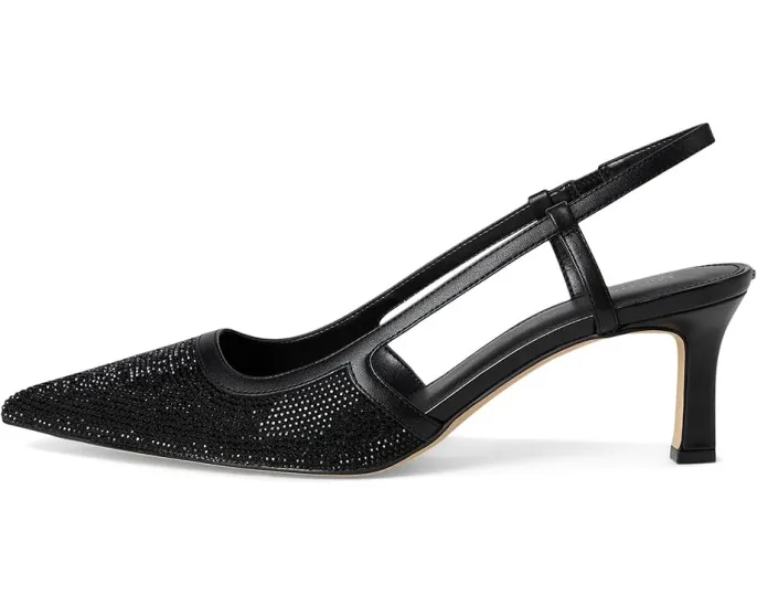 Туфли MICHAEL Michael Kors Alora Mid Sling с узором из зебрового страз и ремешком на щиколотке