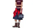 Маленькая сумка тоут The Bandana Canvas с бандана принтом и регулируемым ремнем Marc Jacobs