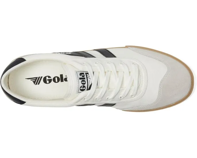 Gola Badminton с верхом из холста и замшевыми накладками
