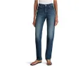 Madewell Длинные прямые джинсы Greendale Wash с высокой посадкой и пятью карманами