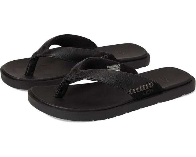 Сланцы UGG Seaside II Flip с ремешками из натуральной кожи и стелькой ЭВА