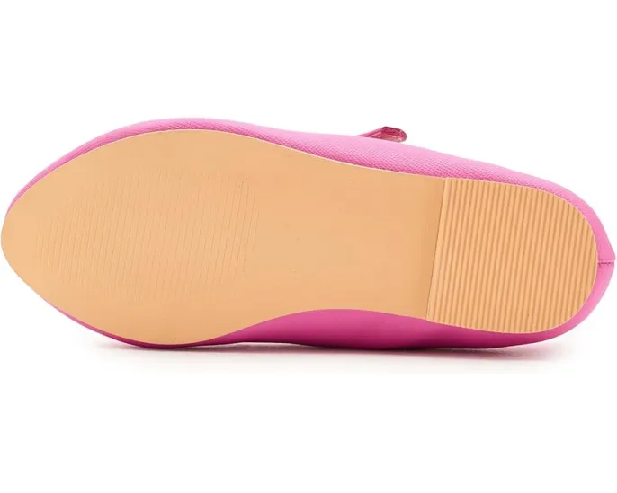 Лакированные балетки Janie and Jack с сердечком на носке и регулируемой пряжкой