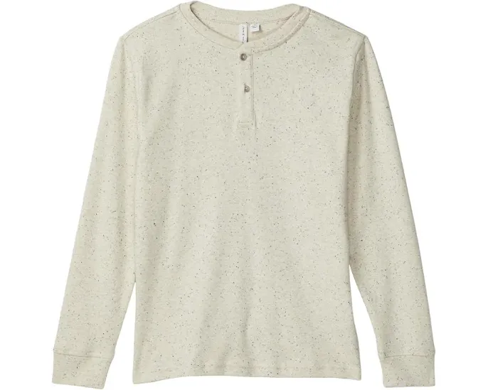 Футболка поло Textured Henley Janie and Jack с воротником на пуговицах
