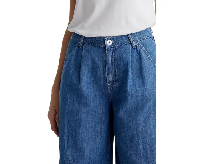 Джинсы AG Jeans Melinda с ультраширокими штанинами из легкого денима