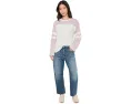 Длинная футболка Faherty Sunwashed Slub Varsity Long Sleeve Tee из органического хлопка