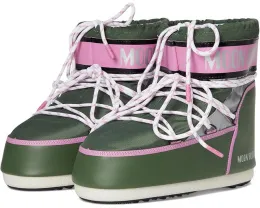 Ботинки MOON BOOT Icon Low Space Racing с принтом логотипа