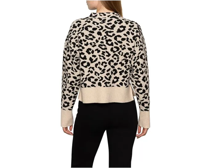 Повседневный пуловер Sanctuary Soft Touch с высоким воротом и разрезами