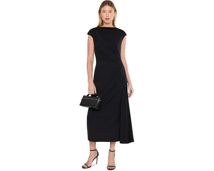 Lauren Ralph Lauren платье миди с плиссе из джерси