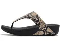 Сандалии с перемычкой Lulu Snake с змеиным принтом FitFlop