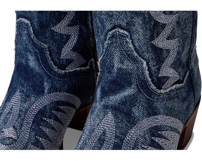 Ковбойские сапоги Dan Post Denim Darlin' с контрастной строчкой и стелькой Ultimate Flex