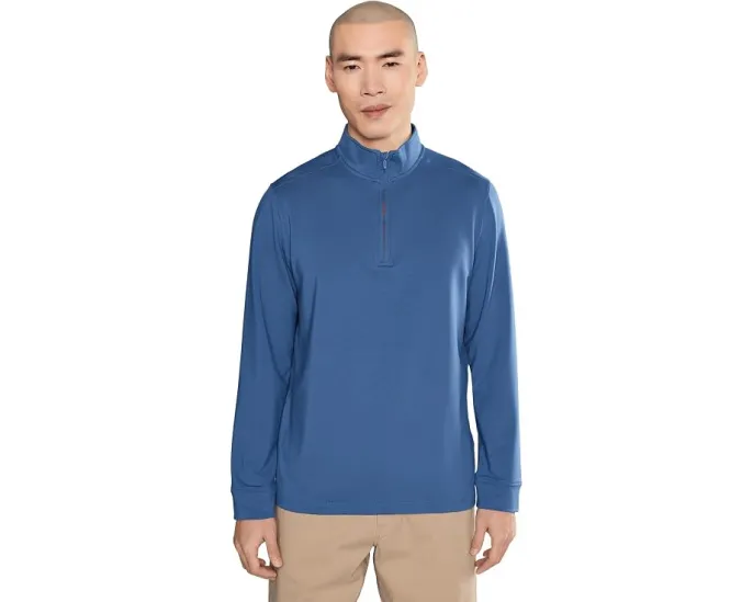 Vineyard Vines Полузип Performance Club из ткани с защитой от складок