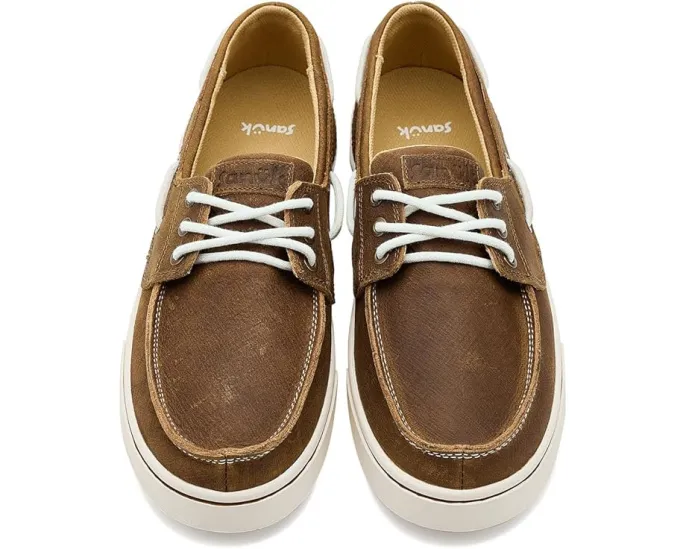 Кожаные ботинки Hava-boat Leather с противоскользящей подошвой