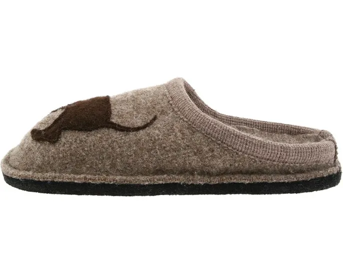 Тапочки Haflinger Doggy Slipper в виде собачки с войлочной подошвой