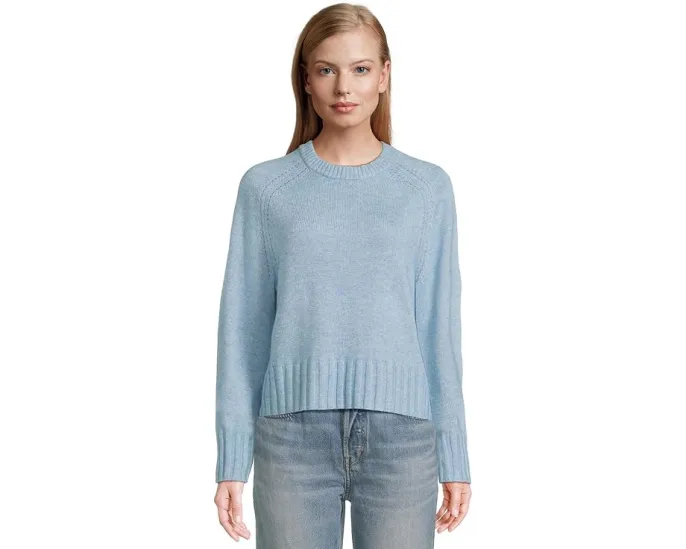 Свитер Saddle Sleeve с круглым вырезом из новой люксовой смеси с кашемиром