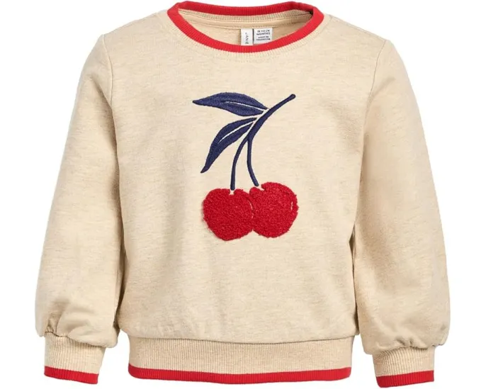 Детский свитшот Janie and Jack с аппликацией в виде вишенки