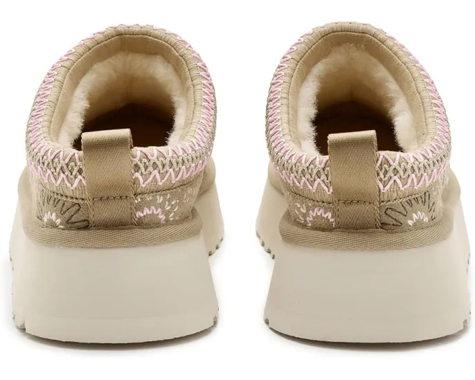 Тапочки UGG Tazz Sun Stitch с вышивкой и подкладкой из меха