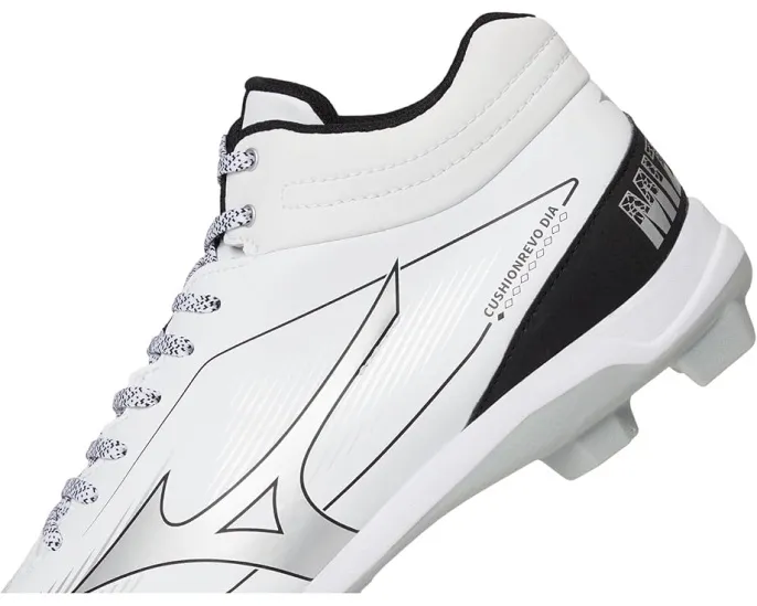Бутсы Mizuno Cushionrevo Diamond Mid TPU для бейсбола с поддержкой голеностопа