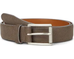 Ремень Johnston & Murphy из кожи с узором Brushed Micro Check