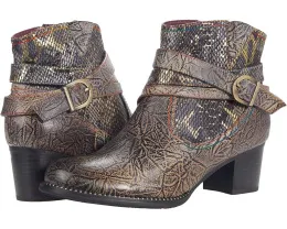 Ботильоны L'Artiste by Spring Step Zhamsha-Shine с ручной росписью и двойной пряжкой