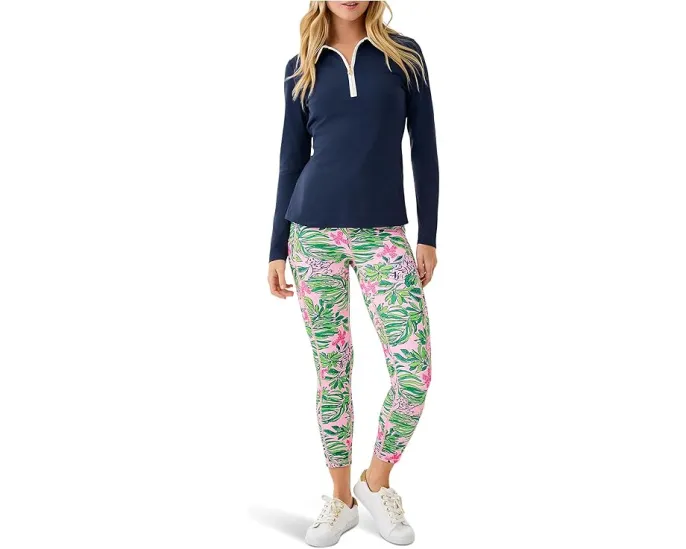 Леггинсы Lilly Pulitzer Weekender High Rise Midi с защитой от солнца