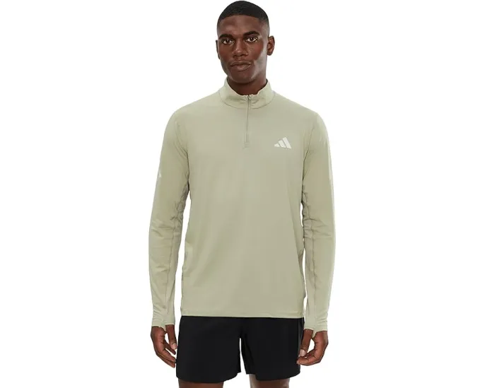 Полузип Adi365 Iconic для бега с технологией CLIMACOOL и отверстиями для большого пальца adidas