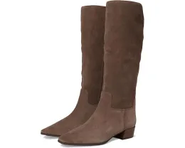 Vince Camuto Ботинки Pavla до колена из кожи с крокодиловым тиснением на устойчивом каблуке