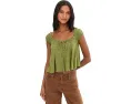 Струящийся топ Dahlia с завязкой из хлопка и льна Free People We The Free