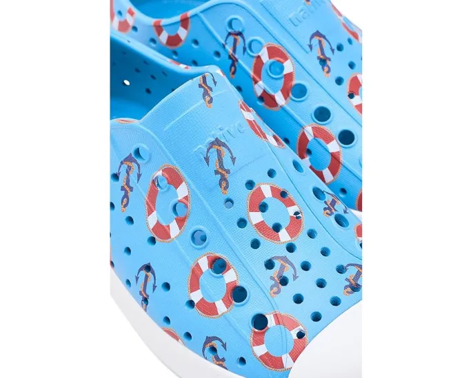 Native Shoes Kids Jefferson Print с перфорацией и легкой подошвой EVA
