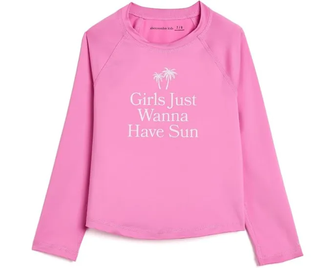 Рашгард с длинным рукавом и принтом abercrombie kids для детей