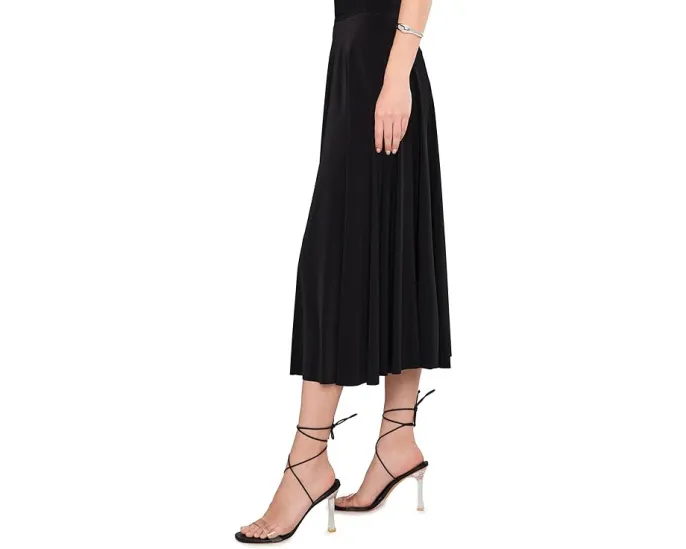 Юбка Norma Kamali Flared Skirt до середины икры расклешенная