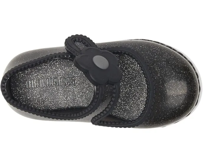 Балетки Hip Ballerina с аппликацией цветка и липучкой Mini Melissa